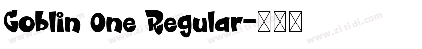 Goblin One Regular字体转换